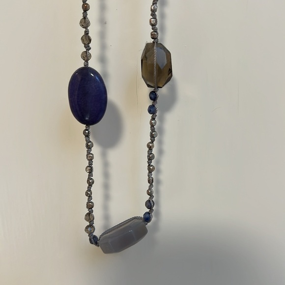 JJill long purple stone necklace - Picture 3 of 4